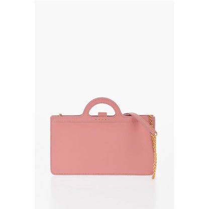 Marni Leather Shoulder Bag with Internal Card-Sized Compartments