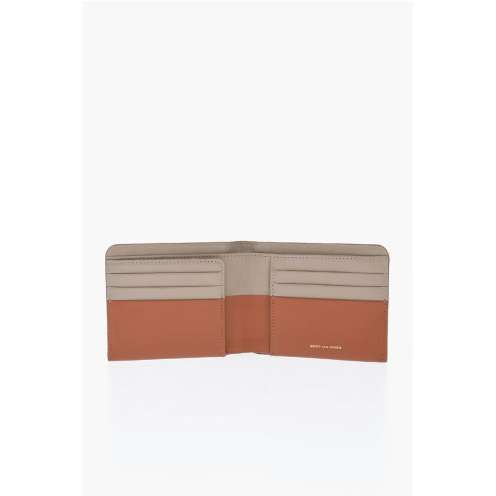 Dries Van Noten Leather Wallet with Two-Tone Inner