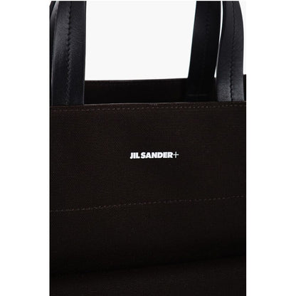 Jil Sander Canvas UTILITY Shopping Bag with Maxi Front Pocket