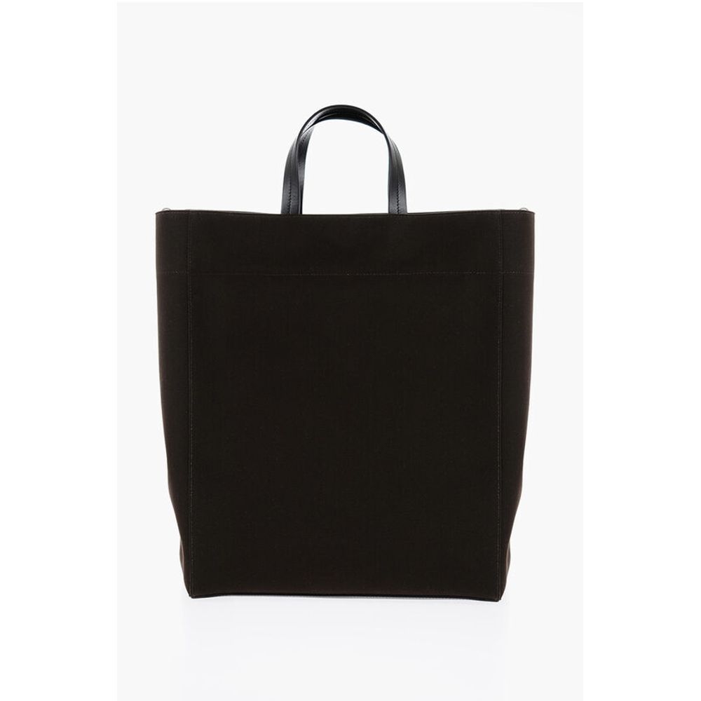 Jil Sander Canvas UTILITY Shopping Bag with Maxi Front Pocket