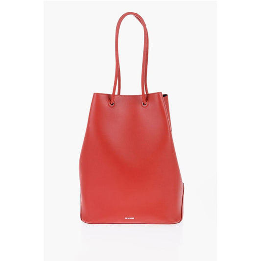 Jil Sander Leather Tote Bag with Card Shaped Inner Pockets