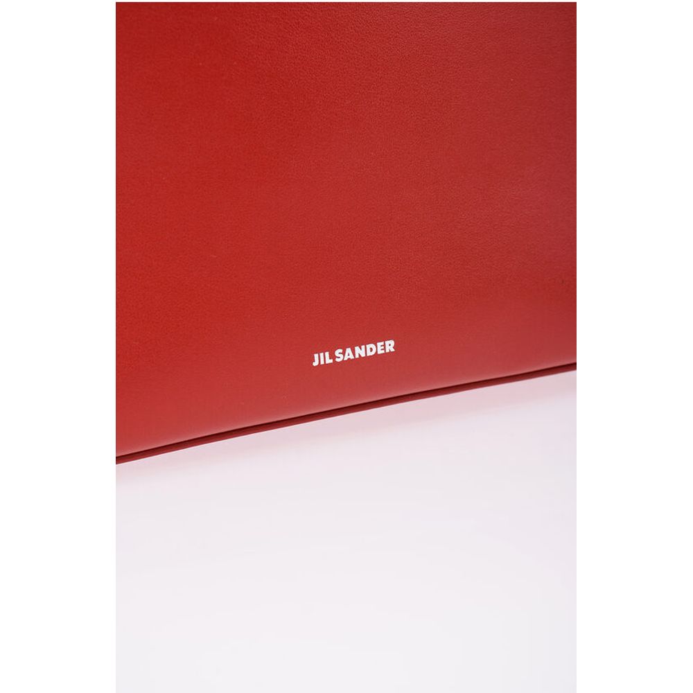Jil Sander Leather Tote Bag with Card Shaped Inner Pockets