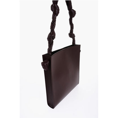 Jil Sander Leather Slim TANGLE Shoulder Bag with Knoted Strap