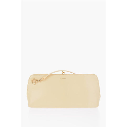 Jil Sander Leather Handbag with Removable Shoulder Strap