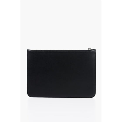 Neil Barrett Leather Pouch with Contrast Print