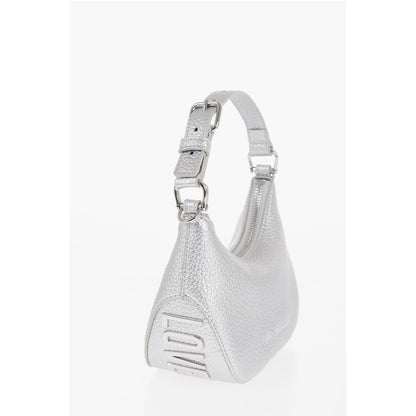 Moschino LOVE Textured Faux Leather Mini Hobo Bag