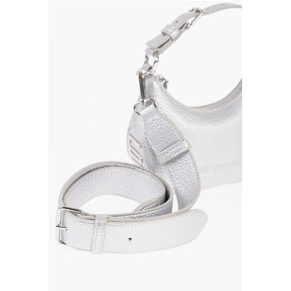 Moschino LOVE Textured Faux Leather Mini Hobo Bag