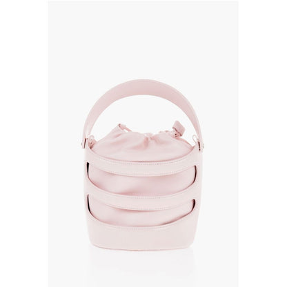 Alexander McQueen Solid Color Leather Bucket Bag