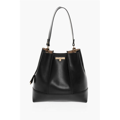 Testoni Leather LINDA Shoulder Bag with Matching Pouch