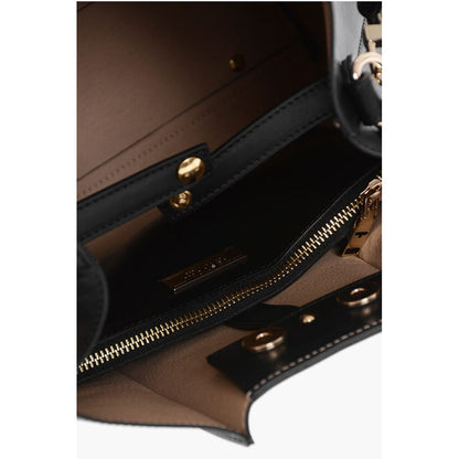 Testoni Leather LINDA Shoulder Bag with Matching Pouch