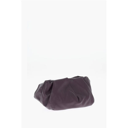 Burberry Leather ROSE Clutch with Pleated Detail