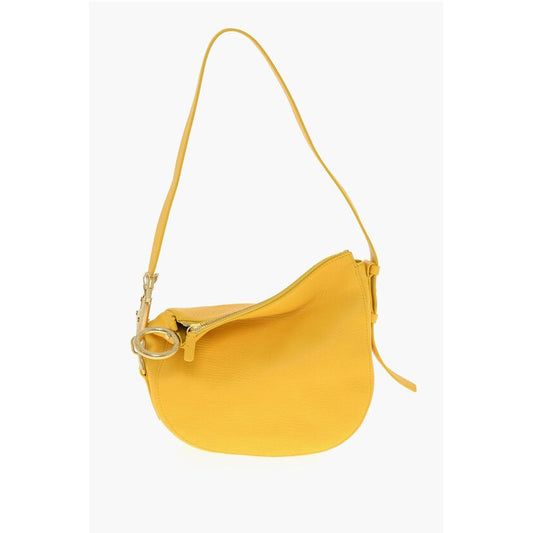 Burberry Textured Leather SM KNIGHT Shoulder Bag with Metal Details