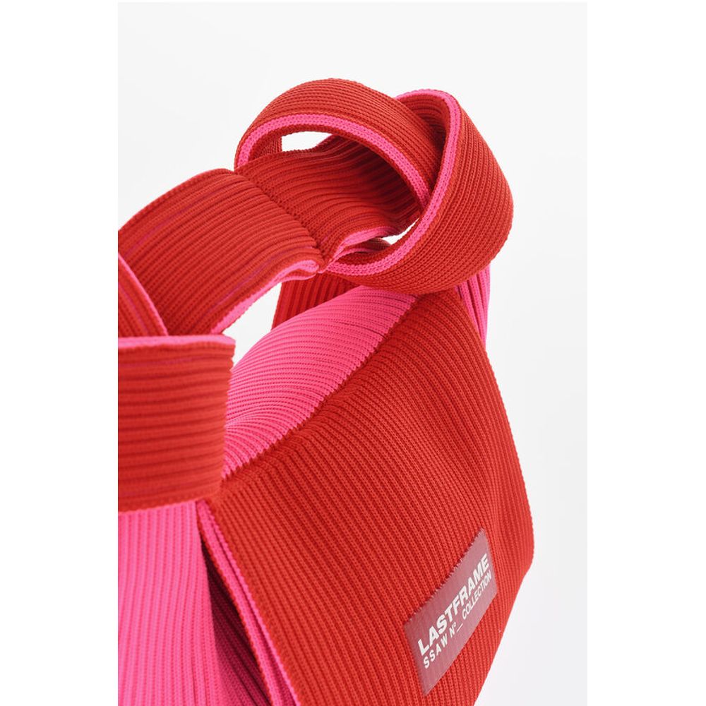 Last Frame Ribbed Two-Tone Tote Bag