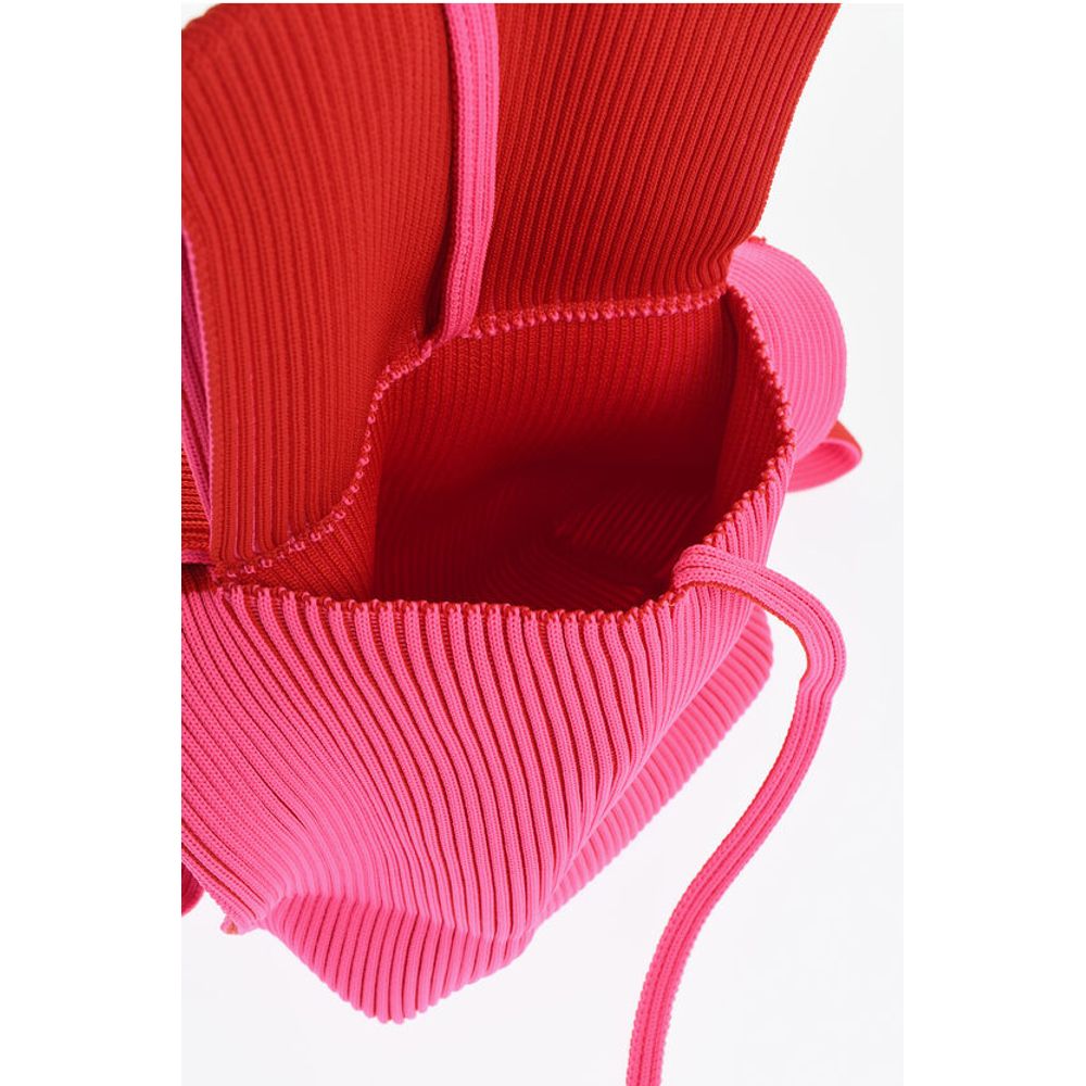 Last Frame Ribbed Two-Tone Tote Bag