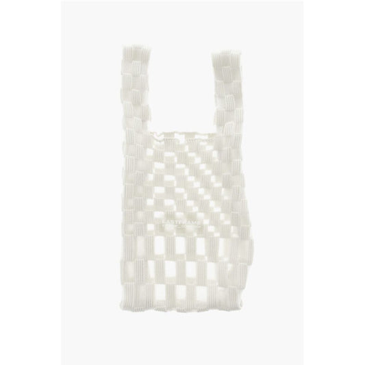 Last Frame Checked Tote Bag with See-Through Details