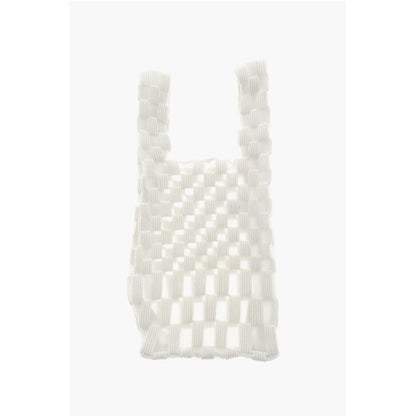 Last Frame Checked Tote Bag with See-Through Details