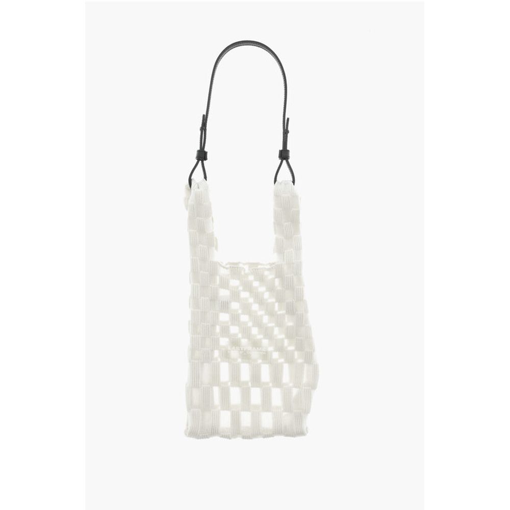 Last Frame Checked Tote Bag with See-Through Details