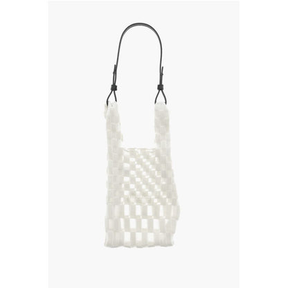 Last Frame Checked Tote Bag with See-Through Details