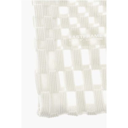 Last Frame Checked Tote Bag with See-Through Details