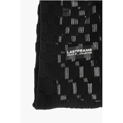 Last Frame Checked Tote Bag with See-Through Details