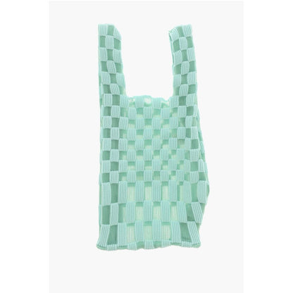 Last Frame Two-Tone Checked Tote Bag