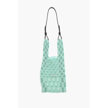 Last Frame Two-Tone Checked Tote Bag