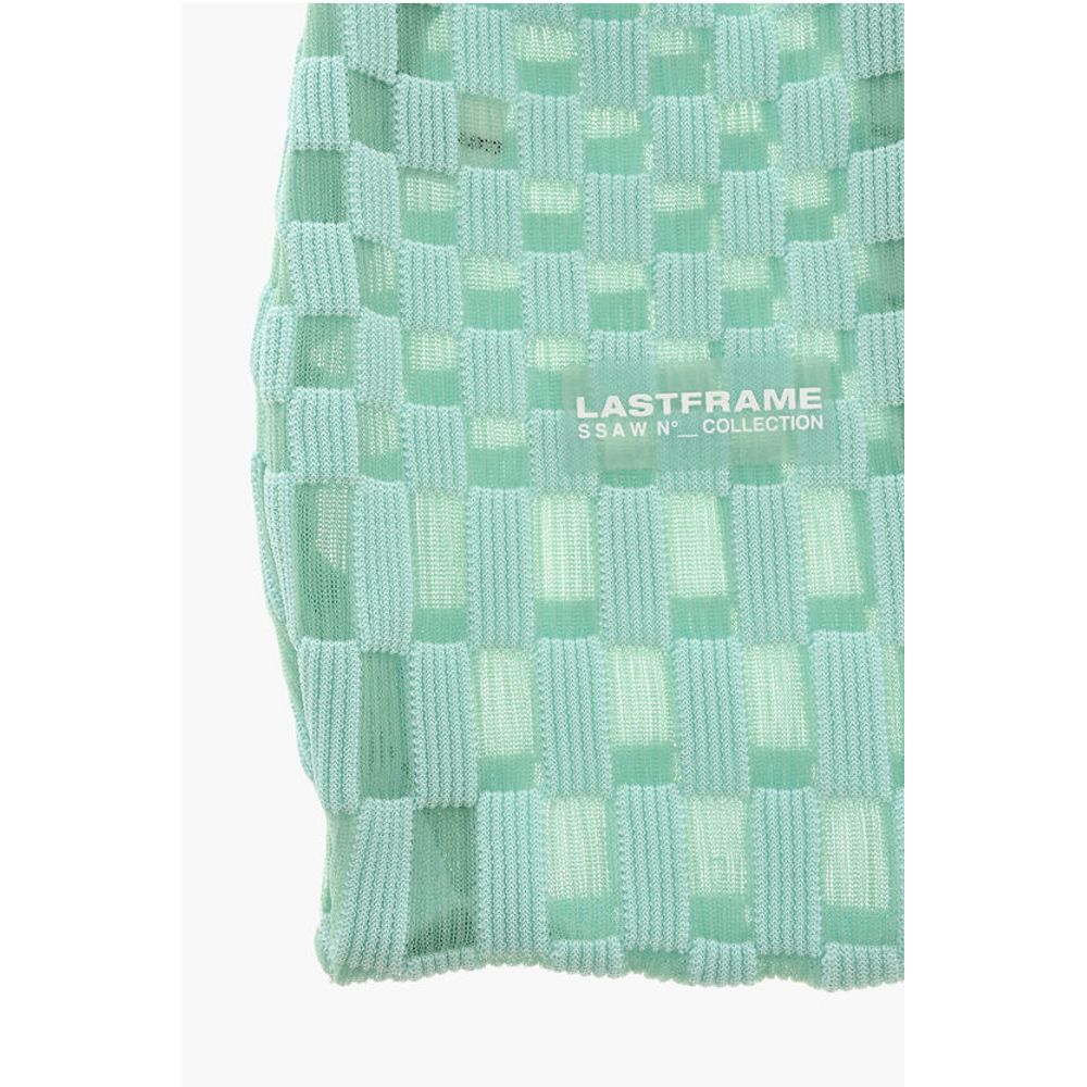 Last Frame Two-Tone Checked Tote Bag
