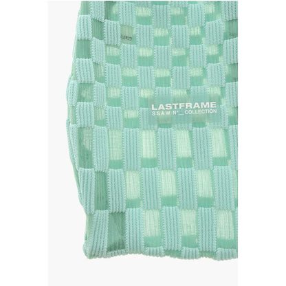 Last Frame Two-Tone Checked Tote Bag