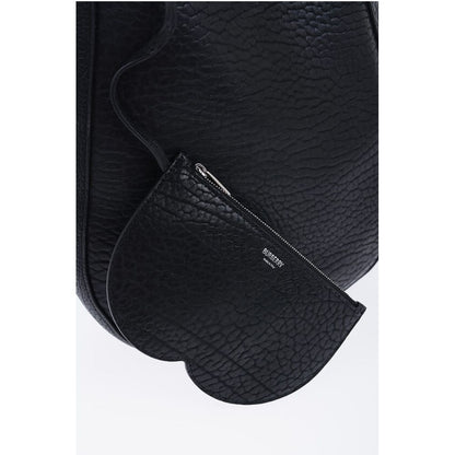 Burberry Grained Leather CHESS Bag with Removable Clutch