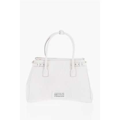 Maison Margiela MM11 Textured Leather Hand Bag with Removable Shoulder Strap