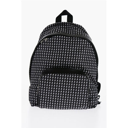 Neil Barrett All-Over Thunderbolt Printed Fabric Backpack