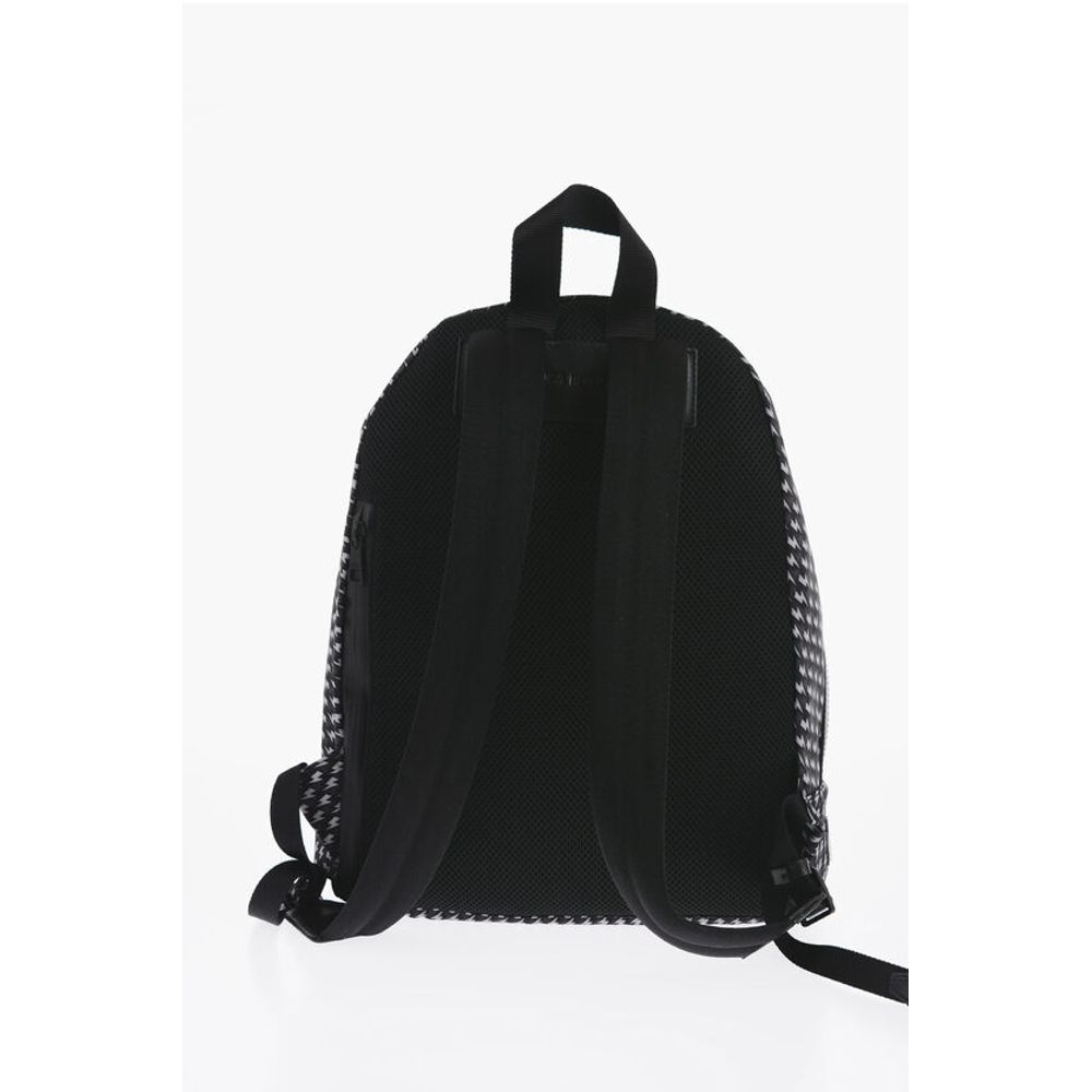 Neil Barrett All-Over Thunderbolt Printed Fabric Backpack
