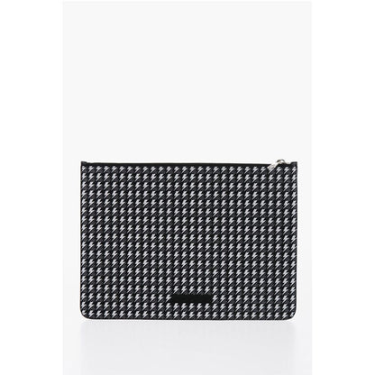 Neil Barrett All-Over Logo Leather Pouch