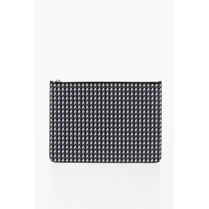 Neil Barrett All-Over Logo Leather Pouch