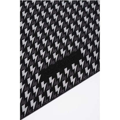 Neil Barrett All-Over Logo Leather Pouch
