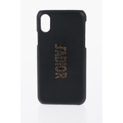 Dior Leather Iphone X/XS J'ADIOR Case with Metal Detail