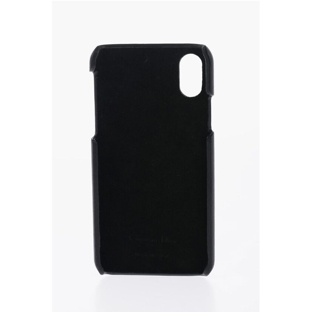 Dior Leather Iphone X/XS J'ADIOR Case with Metal Detail