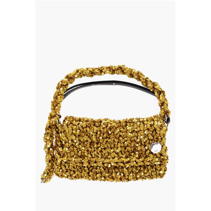 Jil Sander Knitted Shoulder Bag With Sequins