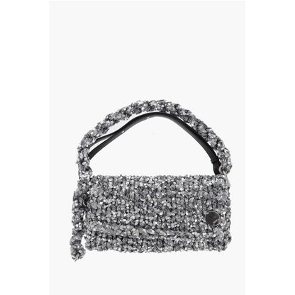 Jil Sander Knitted Shoulder Bag With Sequins