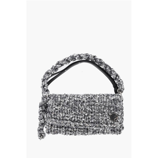 Jil Sander Knitted Shoulder Bag With Sequins