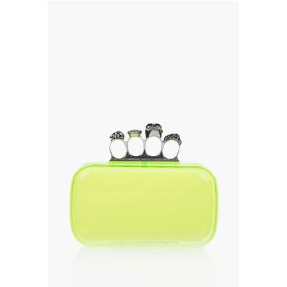 Alexander McQueen See-Through FOUR RING Hard Clutch Bag