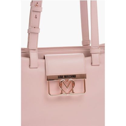 Moschino LOVE 3 Compartment Faux Leather Tote Bag