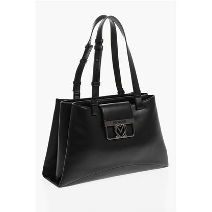 Moschino LOVE 3 Compartment Faux Leather Tote Bag