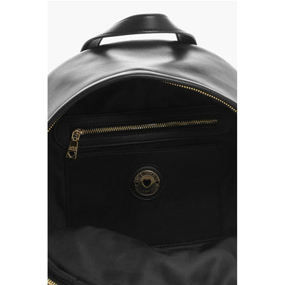 Moschino LOVE Faux Leather Backpack with Metal Heart