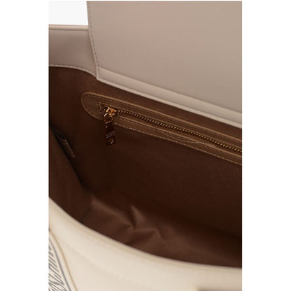 Moschino LOVE MOSCHINO Faux Leather Tote Bag with Logoed Bands