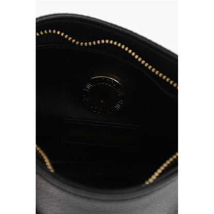 Moschino LOVE Textured Leather Shoulder Bag with Graffiti-Print