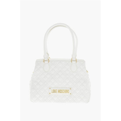 Moschino LOVE Quilted Textured faux Leather with a LM Logo