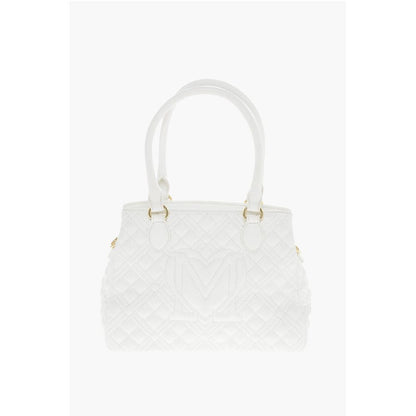 Moschino LOVE Quilted Textured faux Leather with a LM Logo