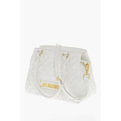 Moschino LOVE Quilted Textured faux Leather with a LM Logo