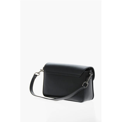 Moschino LOVE Faux Leather Bag with Silver-Effect Closure
